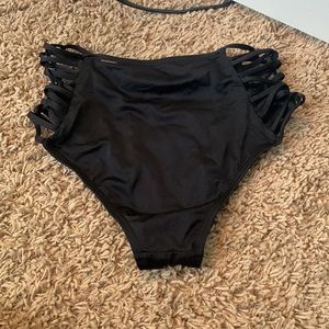 Black high waisted Victoria secret swim bottoms